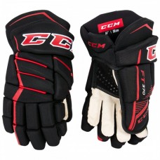 CCM Jetspeed FT370 Hockey Gloves - Black/Red